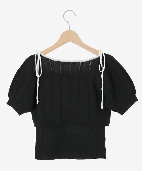 MAJESTIC LEGON / マジェスティックレゴン カーディガン・ボレロ | キャミ＆バイカラークロップドカーデ | 詳細28