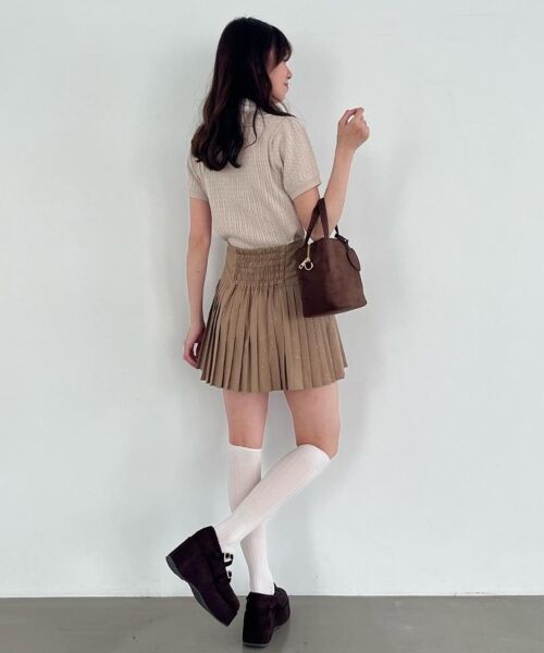 MAJESTIC LEGON / マジェスティックレゴン ニット・セーター | リボンセットドッキング半袖ニット | 詳細5