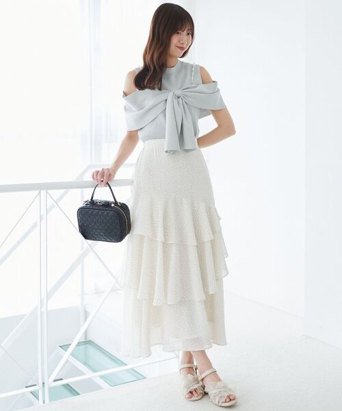 MAJESTIC LEGON / マジェスティックレゴン ニット・セーター | パールチェーンビジューリボンニット | 詳細10