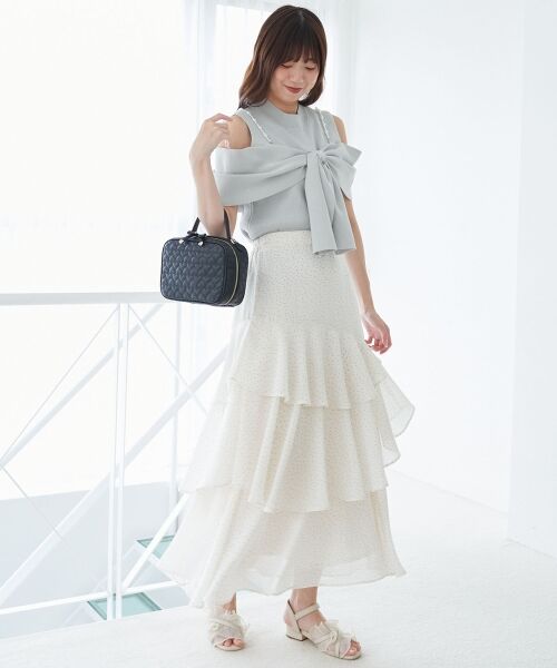 MAJESTIC LEGON / マジェスティックレゴン ニット・セーター | パールチェーンビジューリボンニット | 詳細11