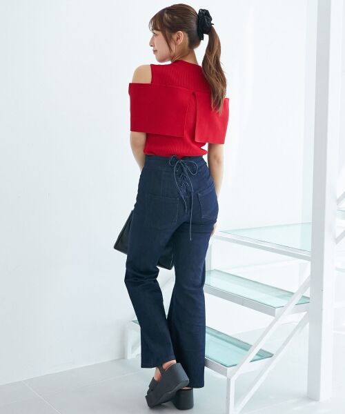 MAJESTIC LEGON / マジェスティックレゴン ニット・セーター | パールチェーンビジューリボンニット | 詳細20