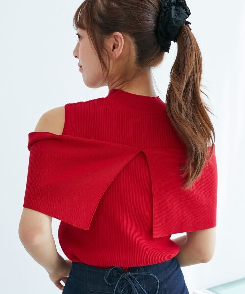 MAJESTIC LEGON / マジェスティックレゴン ニット・セーター | パールチェーンビジューリボンニット | 詳細23