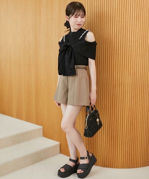 MAJESTIC LEGON / マジェスティックレゴン ニット・セーター | パールチェーンビジューリボンニット | 詳細27