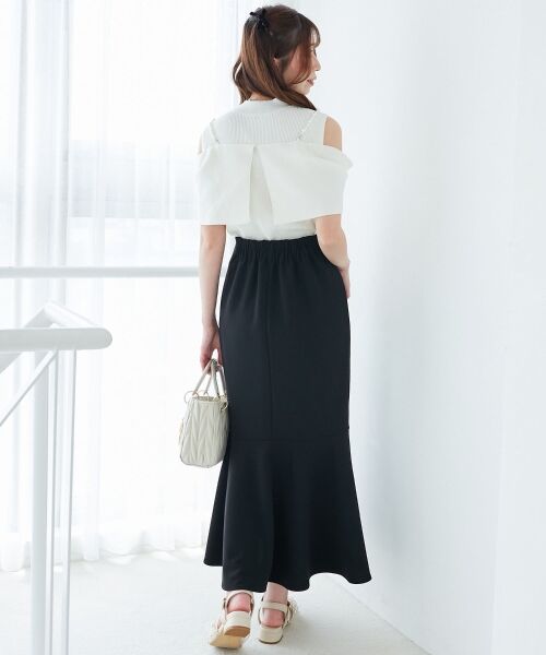 MAJESTIC LEGON / マジェスティックレゴン ニット・セーター | パールチェーンビジューリボンニット | 詳細4