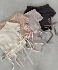 MAJESTIC LEGON / マジェスティックレゴン ニット・セーター | レースアップオフショルニット