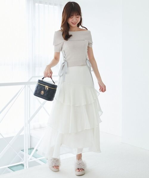 MAJESTIC LEGON / マジェスティックレゴン ニット・セーター | レースアップオフショルニット | 詳細19