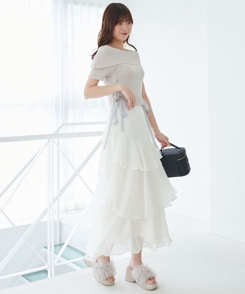 MAJESTIC LEGON / マジェスティックレゴン ニット・セーター | レースアップオフショルニット | 詳細20