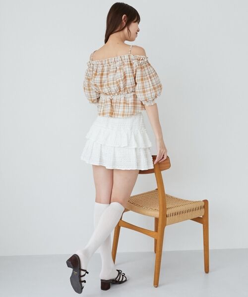 MAJESTIC LEGON / マジェスティックレゴン シャツ・ブラウス | フロントリボンオフショルブラウス | 詳細27