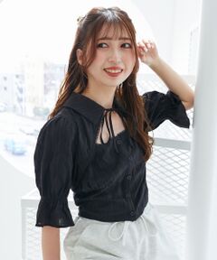 MAJESTIC LEGON / マジェスティックレゴン シャツ・ブラウス | デコルテオープンブラウス