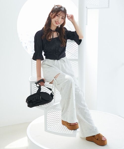 MAJESTIC LEGON / マジェスティックレゴン シャツ・ブラウス | デコルテオープンブラウス | 詳細15