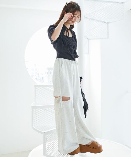 MAJESTIC LEGON / マジェスティックレゴン シャツ・ブラウス | デコルテオープンブラウス | 詳細17