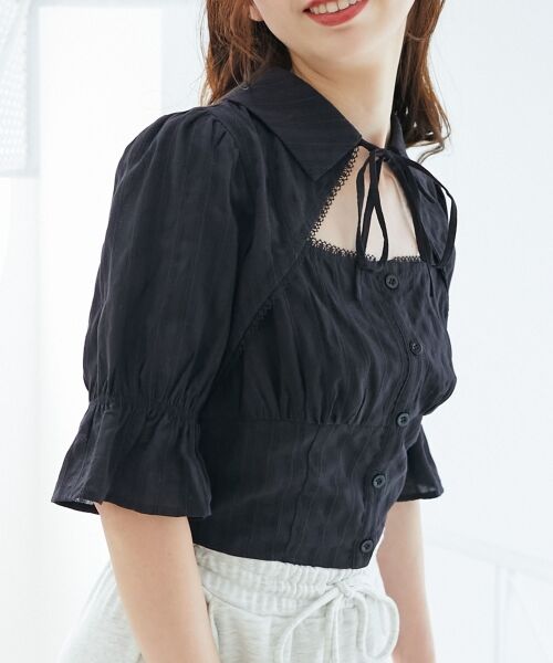 MAJESTIC LEGON / マジェスティックレゴン シャツ・ブラウス | デコルテオープンブラウス | 詳細21