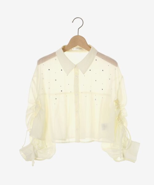 MAJESTIC LEGON / マジェスティックレゴン シャツ・ブラウス | キラキラドロストシアーシャツ | 詳細28