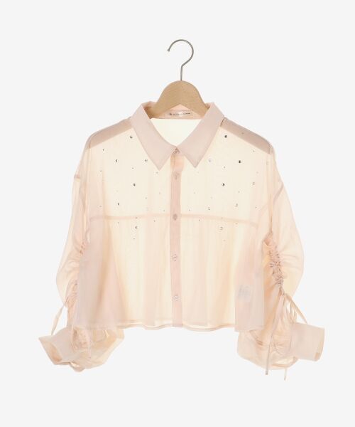 MAJESTIC LEGON / マジェスティックレゴン シャツ・ブラウス | キラキラドロストシアーシャツ | 詳細29
