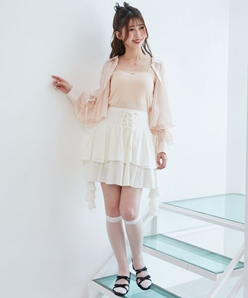 MAJESTIC LEGON / マジェスティックレゴン シャツ・ブラウス | キラキラドロストシアーシャツ | 詳細8