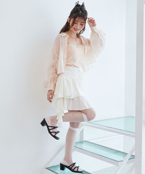 MAJESTIC LEGON / マジェスティックレゴン シャツ・ブラウス | キラキラドロストシアーシャツ | 詳細9