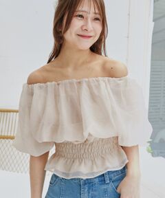 MAJESTIC LEGON / マジェスティックレゴン シャツ・ブラウス | 前後2wayバルーン袖ブラウス