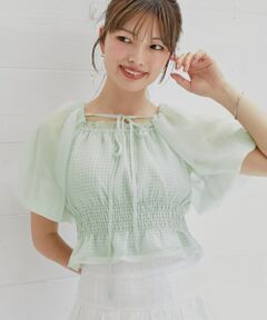 MAJESTIC LEGON / マジェスティックレゴン シャツ・ブラウス | 前後2wayバルーン袖ブラウス