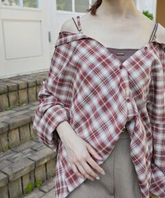 MAJESTIC LEGON / マジェスティックレゴン シャツ・ブラウス | 2wayミディチェックシャツ