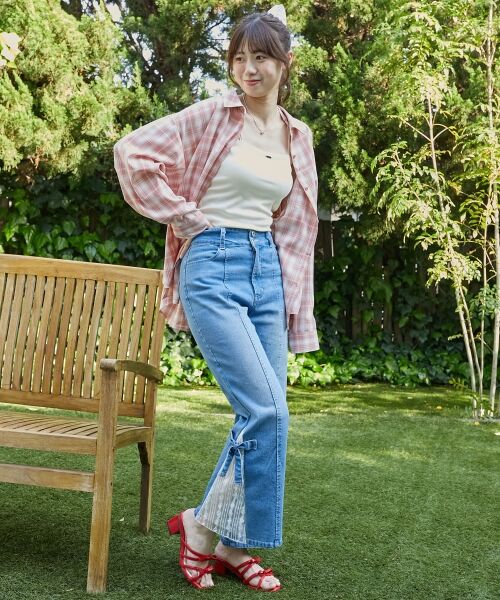 MAJESTIC LEGON / マジェスティックレゴン シャツ・ブラウス | 2wayミディチェックシャツ | 詳細17