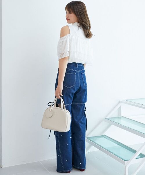 MAJESTIC LEGON / マジェスティックレゴン シャツ・ブラウス | 肩開きフリルブラウス | 詳細11