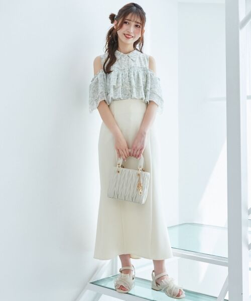 MAJESTIC LEGON / マジェスティックレゴン シャツ・ブラウス | 肩開きフリルブラウス | 詳細17