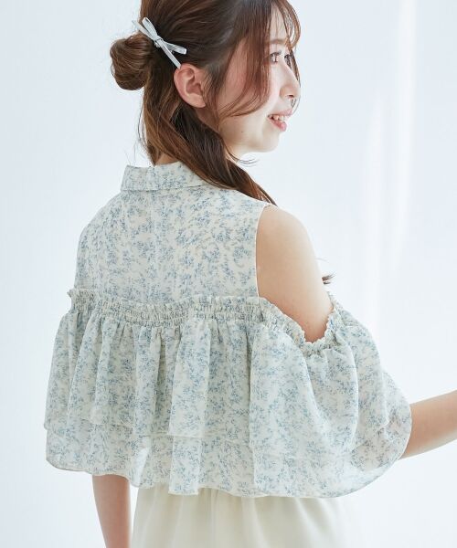 MAJESTIC LEGON / マジェスティックレゴン シャツ・ブラウス | 肩開きフリルブラウス | 詳細22