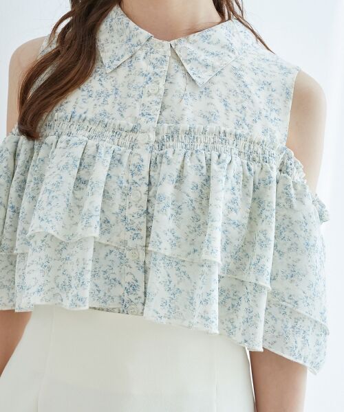 MAJESTIC LEGON / マジェスティックレゴン シャツ・ブラウス | 肩開きフリルブラウス | 詳細23