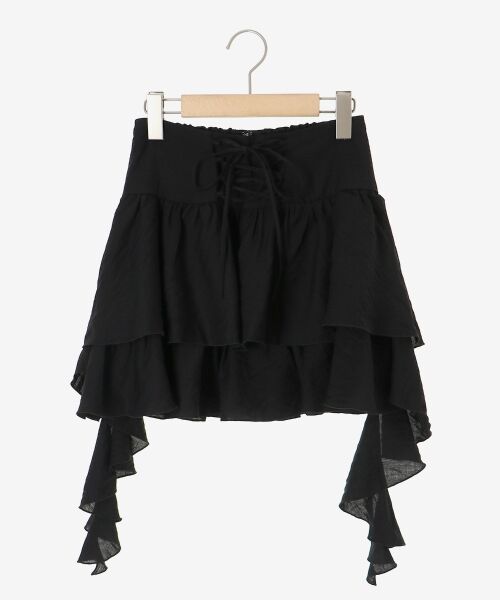 MAJESTIC LEGON / マジェスティックレゴン ミニ・ひざ丈スカート | サイドラッフルティアードミニスカパン | 詳細27