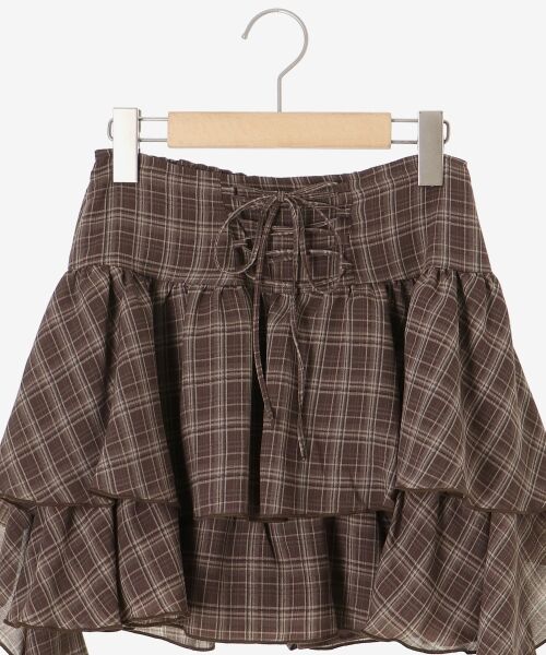 MAJESTIC LEGON / マジェスティックレゴン ミニ・ひざ丈スカート | サイドラッフルティアードミニスカパン | 詳細29