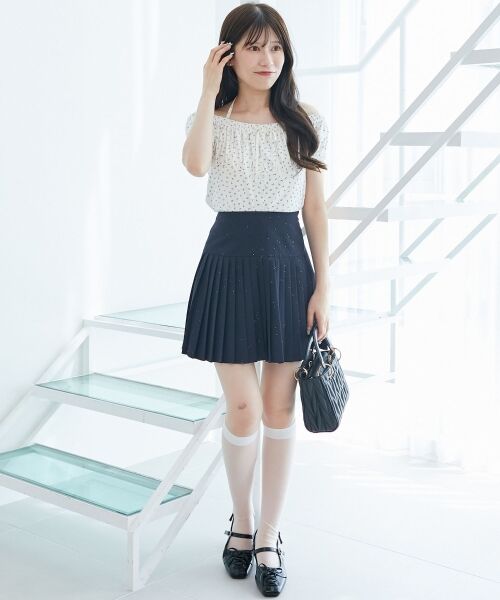 MAJESTIC LEGON / マジェスティックレゴン ロング・マキシ丈スカート | キラキラプリーツスカート | 詳細17