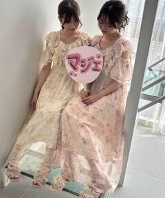 MAJESTIC LEGON / マジェスティックレゴン ロング・マキシ丈ワンピース | マルチwayフリルコルセットワンピ