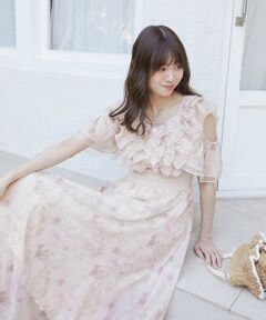 MAJESTIC LEGON / マジェスティックレゴン ロング・マキシ丈ワンピース | マルチwayフリルコルセットワンピ