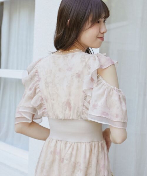 MAJESTIC LEGON / マジェスティックレゴン ロング・マキシ丈ワンピース | マルチwayフリルコルセットワンピ | 詳細10