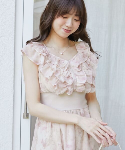 MAJESTIC LEGON / マジェスティックレゴン ロング・マキシ丈ワンピース | マルチwayフリルコルセットワンピ | 詳細13