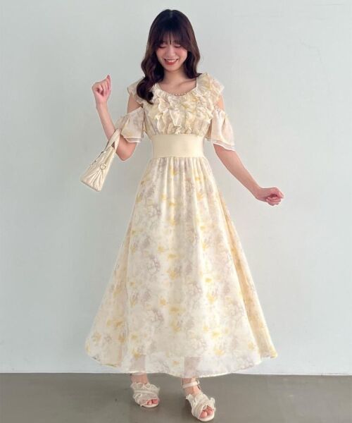 MAJESTIC LEGON / マジェスティックレゴン ロング・マキシ丈ワンピース | マルチwayフリルコルセットワンピ | 詳細14