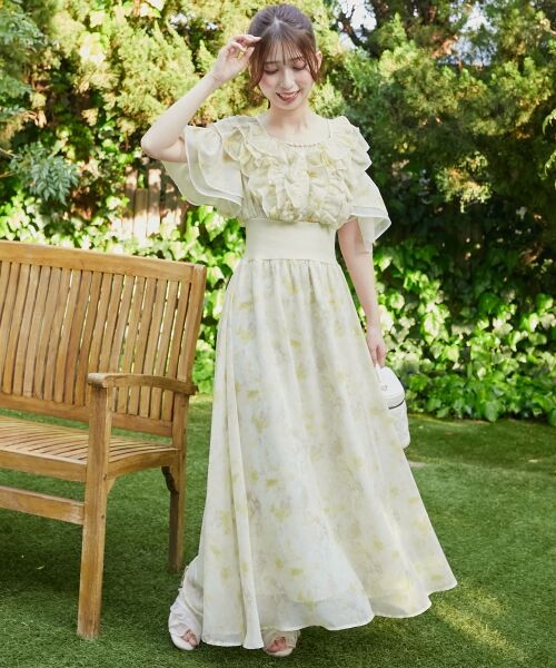 MAJESTIC LEGON / マジェスティックレゴン ロング・マキシ丈ワンピース | マルチwayフリルコルセットワンピ | 詳細18