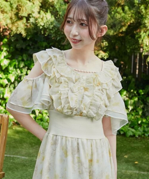 MAJESTIC LEGON / マジェスティックレゴン ロング・マキシ丈ワンピース | マルチwayフリルコルセットワンピ | 詳細20