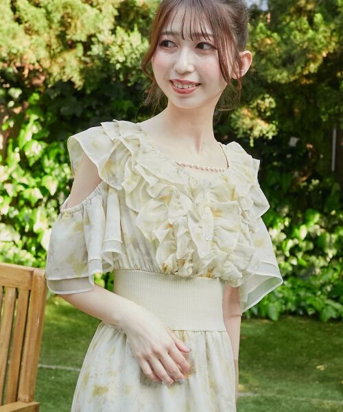 MAJESTIC LEGON / マジェスティックレゴン ロング・マキシ丈ワンピース | マルチwayフリルコルセットワンピ | 詳細21