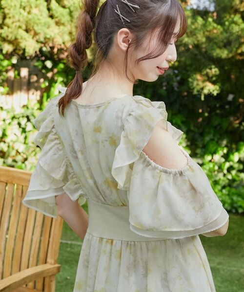 MAJESTIC LEGON / マジェスティックレゴン ロング・マキシ丈ワンピース | マルチwayフリルコルセットワンピ | 詳細22