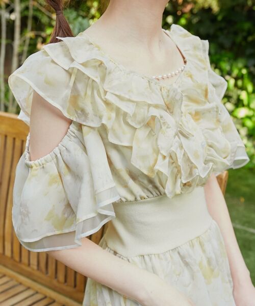 MAJESTIC LEGON / マジェスティックレゴン ロング・マキシ丈ワンピース | マルチwayフリルコルセットワンピ | 詳細23