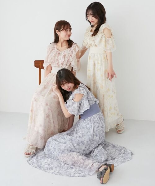 MAJESTIC LEGON / マジェスティックレゴン ロング・マキシ丈ワンピース | マルチwayフリルコルセットワンピ | 詳細3