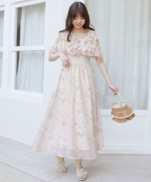 MAJESTIC LEGON / マジェスティックレゴン ロング・マキシ丈ワンピース | マルチwayフリルコルセットワンピ | 詳細6