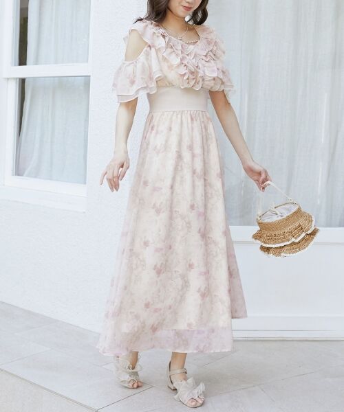 MAJESTIC LEGON / マジェスティックレゴン ロング・マキシ丈ワンピース | マルチwayフリルコルセットワンピ | 詳細7