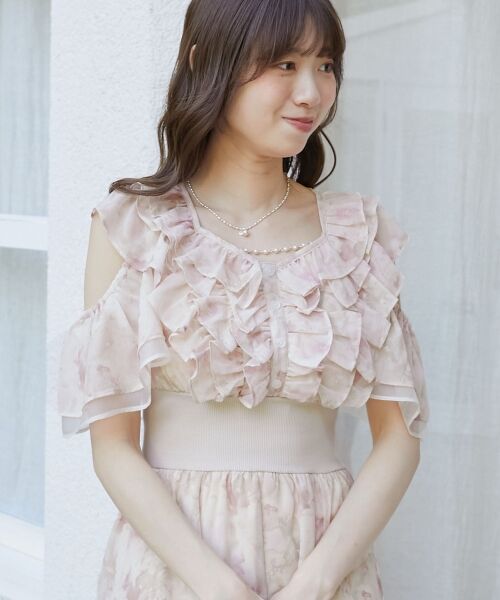 MAJESTIC LEGON / マジェスティックレゴン ロング・マキシ丈ワンピース | マルチwayフリルコルセットワンピ | 詳細9