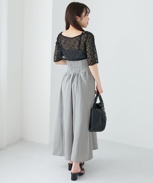 MAJESTIC LEGON / マジェスティックレゴン ミニ丈・ひざ丈ワンピース | トップスセットデコルテオープンワンピ | 詳細26