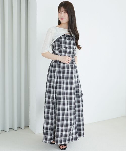 MAJESTIC LEGON / マジェスティックレゴン ミニ丈・ひざ丈ワンピース | トップスセットデコルテオープンワンピ | 詳細30