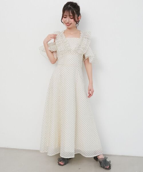 MAJESTIC LEGON / マジェスティックレゴン ミニ丈・ひざ丈ワンピース | バックレースアップフリルワンピース | 詳細20