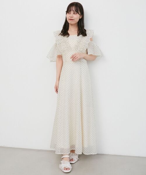 MAJESTIC LEGON / マジェスティックレゴン ミニ丈・ひざ丈ワンピース | バックレースアップフリルワンピース | 詳細23