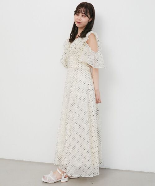 MAJESTIC LEGON / マジェスティックレゴン ミニ丈・ひざ丈ワンピース | バックレースアップフリルワンピース | 詳細24